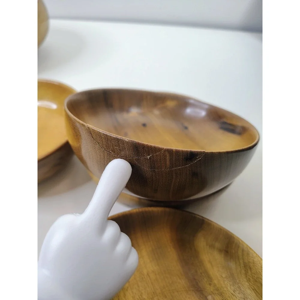 Vintage Myrtlewood Oregon Bowl Set of 4